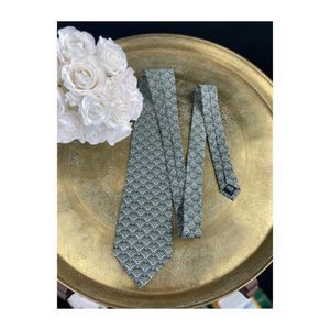 Vintage Vanderbilt Silk Neck Tie Art Deco Geometric Blue Green